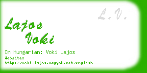 lajos voki business card